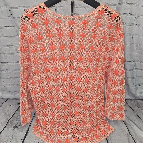 S.A. Collection Crochet Mesh Sweater, 2X - Picture 7 of 7